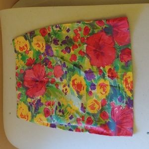 The Limited Colorful Floral Mini Skirt